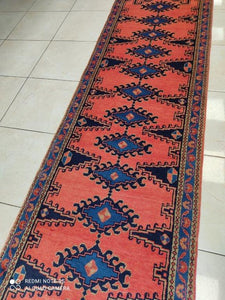 Tapis Mahal tissé main n°9692_307×80