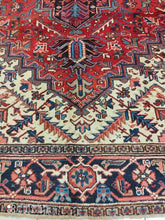 Charger l&#39;image dans la galerie, Grand Tapis Antique Heriz noué main n°12941_315×242
