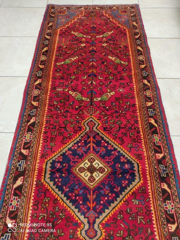 Tapis Hosseinabad noué main n°14520_325×92