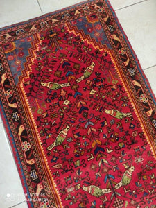 Tapis Hosseinabad noué main n°14520_325×92