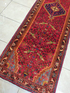 Tapis Hosseinabad noué main n°14520_325×92