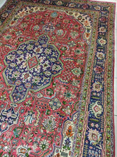 Charger l&#39;image dans la galerie, Grand Tapis Tabriz fait main n°11222_335×207

