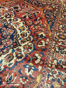 Grand Tapis Antique Bakhtiar fait main n°14393_348×268