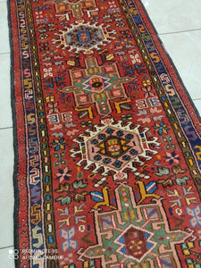 Tapis Heriz noué main n°10255_380×78