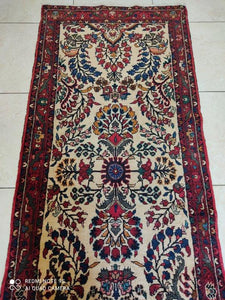 Tapis Malayer noué main n°14904_381×80