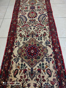 Tapis Malayer noué main n°14904_381×80