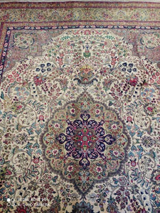 Grand Tapis Tabriz fait main n°9690_393×298