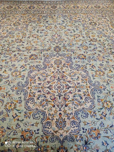 Grand Tapis Kachan noué main n°5991_395×296