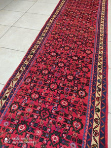 Tapis Hosseinabad noué main n°18496_406×87