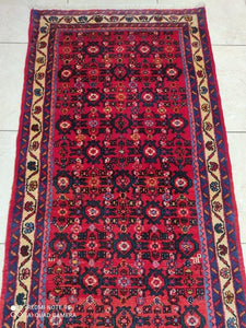 Tapis Hosseinabad noué main n°18496_406×87