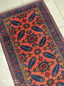 Tapis Nanaj noué main n°151793_490×80