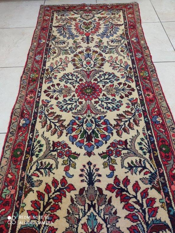 Tapis Malayer noué main n°15462_610×75