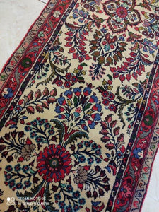 Tapis Malayer noué main n°15462_610×75