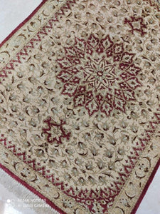 Tapis Ghom soie noué main n°17537_75×58