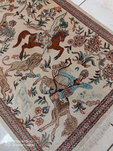 Charger l&#39;image dans la galerie, Tapis Ghom soie fait main n°12557_76×56
