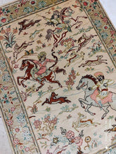 Charger l&#39;image dans la galerie, Tapis soie Ghom fait main n°18583_84×60
