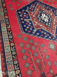 Grand Tapis Antique Afchar fait main n°11898_288×218