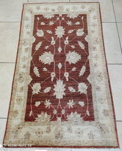 Tapis afghan noué main n°110_120×80