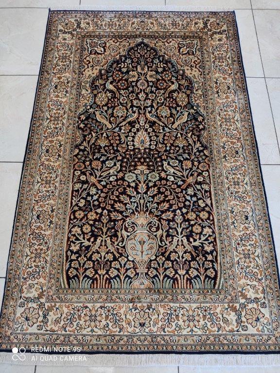 Tapis Cachemire soie noué main n°35_156×96