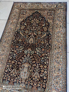 Tapis Cachemire soie noué main n°35_156×96