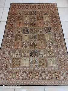 TAPIS CACHEMIRE SOIE noué main n°28_188×123