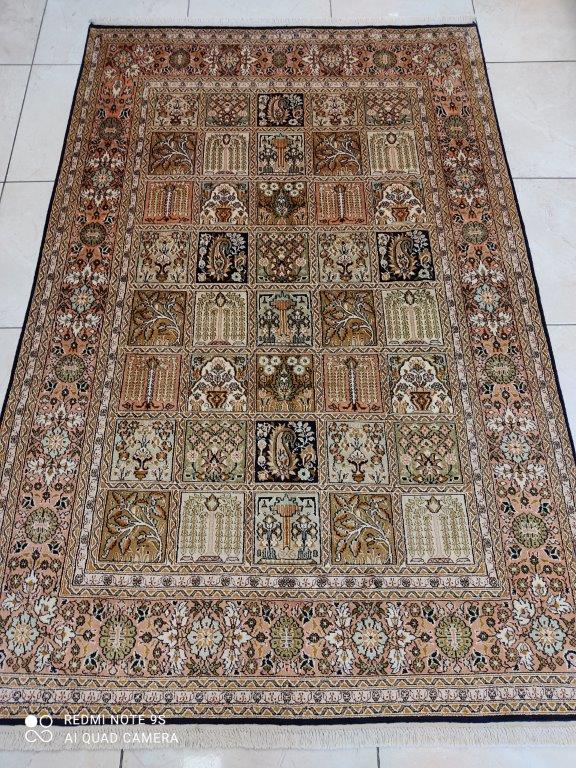 TAPIS CACHEMIRE SOIE noué main n°28_188×123