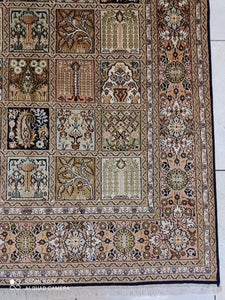 TAPIS CACHEMIRE SOIE noué main n°28_188×123