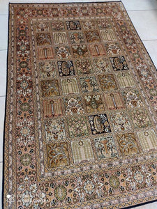 TAPIS CACHEMIRE SOIE noué main n°28_188×123