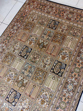 Charger l&#39;image dans la galerie, TAPIS CACHEMIRE SOIE noué main n°28_188×123

