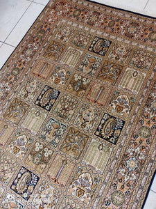 TAPIS CACHEMIRE SOIE noué main n°28_188×123