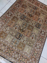 Charger l&#39;image dans la galerie, TAPIS CACHEMIRE SOIE noué main n°28_188×123
