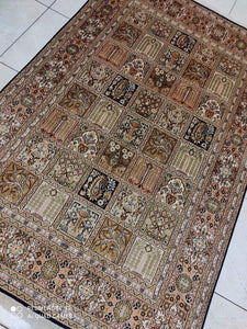 TAPIS CACHEMIRE SOIE noué main n°28_188×123