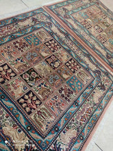 Charger l&#39;image dans la galerie, Paire 2 Tapis carré Moud fait main_100×100
