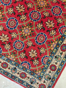 Tapis Antique Carré Varamine fait main n°780_100×100