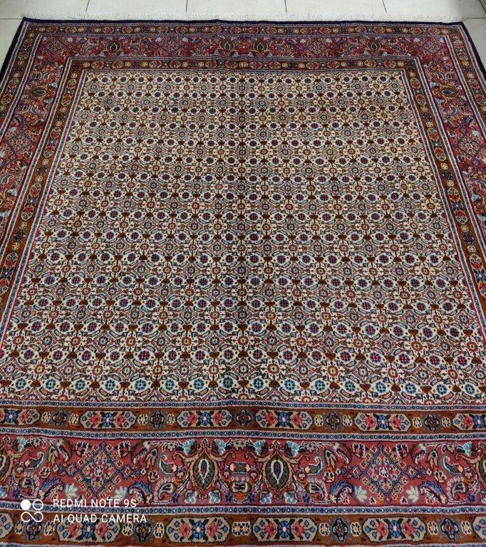 Tapis carré Moud tissé main n°17869_198×198