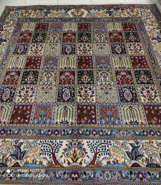 Tapis carré Moud tissé main n°13487_200×200