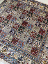 Charger l&#39;image dans la galerie, Tapis carré Moud tissé main n°13487_200×200
