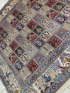 Tapis carré Moud tissé main n°13487_200×200