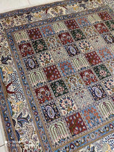Charger l&#39;image dans la galerie, Tapis carré Moud tissé main n°13487_200×200
