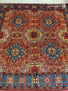 Tapis carré Roudbar noué main n°15468_207×207