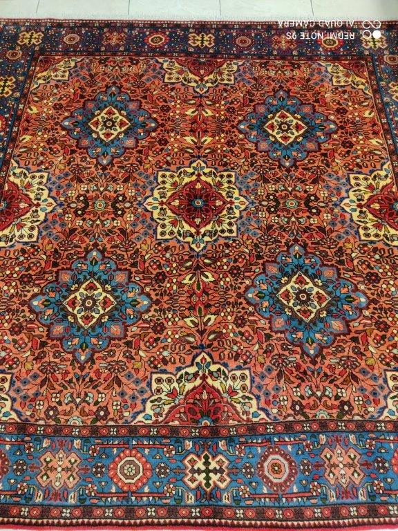 Tapis carré Roudbar noué main n°15468_207×207
