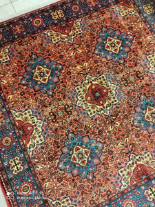 Tapis carré Roudbar noué main n°15468_207×207