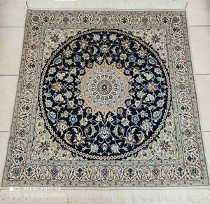 Tapis carré Nain tissé main n°17854_150×146