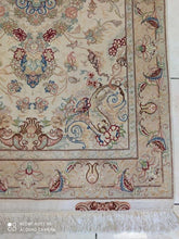 Charger l'image dans la galerie, Tapis Tabriz fait main n°18537_155×100

