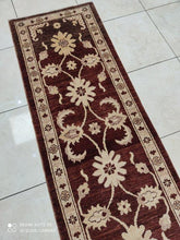 Charger l'image dans la galerie, Tapis afghan noué main n°310_182×64
