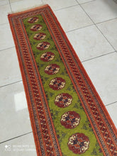 Charger l'image dans la galerie, Tapis Torkaman tissé main n°4600_246×55
