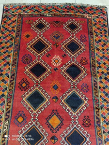 Tapis Ghachgai fait main n°5361_247×127