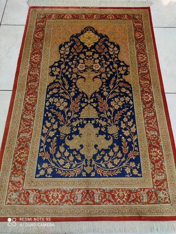 Tapis Ghom soie fait main n°16925_118×77
