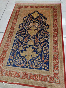 Tapis Ghom soie fait main n°16925_118×77