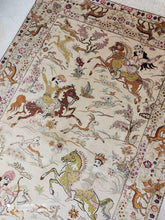 Charger l'image dans la galerie, Tapis Ghom soie noué main n°16934_150×100
